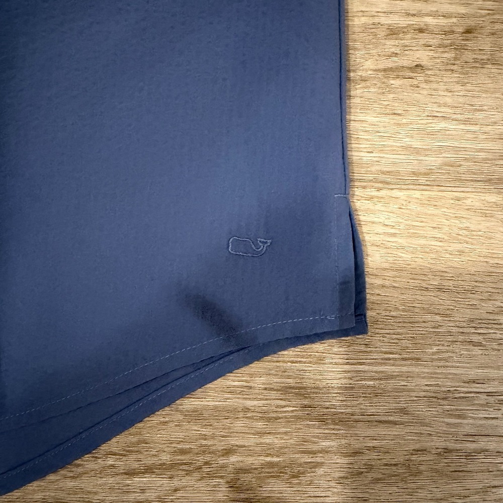 Vineyard Vines Performance Split Neck Top Blue Wo… - image 5